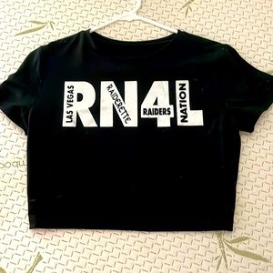 Las Vegas Raider crop tee